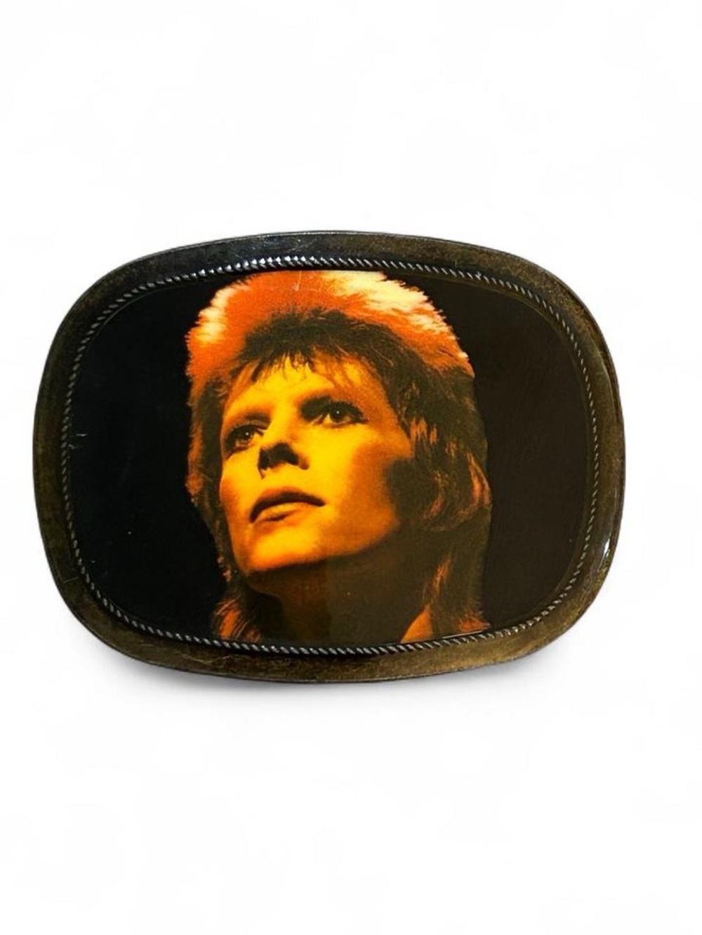 Vintage 1970s David Bowie Ziggy Stardust Portrait Belt Buckle